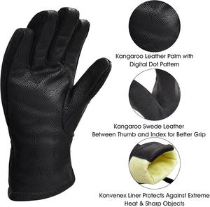 Gants de pompier personnalisés avec des matériaux de qualité supérieure, des coutures durables et une fabrication sous marque privée pour la vente en gros et la sécurité - Product Image 4