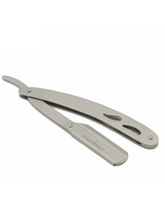 Navaja de Barbero Quirúrgica Tegra de Una Sola Hoja, Más Vendida, Hoja de Acero Inoxidable, Mango Metálico Plegable, Reutilizable, de Alta Calidad, Novedad - Product Image 2