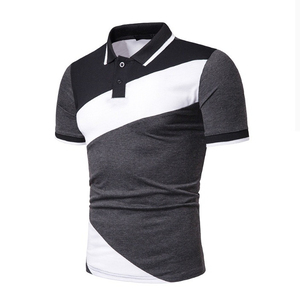 Chemise Homme à Manches Courtes en Tissu Tricoté Spandex/Polyester de Haute Qualité avec Logo, Poche, Anti-Plis, Grandes Tailles M-7XL, Boutons - Product Image 3