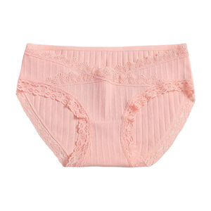 Ropa Interior de Bikini de Algodón Tejido de Tallas Grandes, Ajuste Inclusivo, Tiro Medio, Color Liso, Cobertura Completa de Cadera, Ecológica y Cómoda - Product Image 1