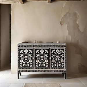 Meuble console de luxe moderne en os incrusté d'Inde, vente en gros, commode en nacre pour usage scolaire ou résidentiel - Product Image 6