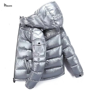 Chaqueta Acolchada Ecológica Personalizada para Hombre y Mujer, 280 GSM, con Capucha, Impermeable, Gruesa y Cálida, Venta al Por Mayor OEM - Product Image 5