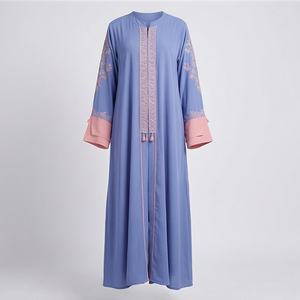 Abaya de Satén Modesta de Primera Calidad para Mujeres Musulmanas, Estilo Islámico, Manga Larga, Venta al Por Mayor, Elegante y a la Moda - Product Image 1