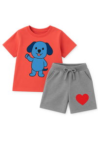 Conjunto de ropa de verano para niños y niñas, camiseta de algodón y pantalones cortos, conjunto informal transpirable, talla personalizada, productos de calidad de exportación - Product Image 6