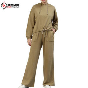 Conjunto Deportivo de Invierno de Alta Calidad con Estampado 2026, Top Corto y Pantalones Jogger, Dos Piezas, Sudadera con Capucha, Chándal Informal para Mujer - Product Image 6