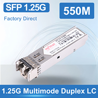 Module optique SFP multimode duplex LC DDM GLC-SX-MMD 1.25G 850nm 550m compatible 1000Base, module optique Meraki MA-SFP-1GB-SX