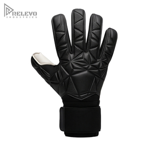 Custom Minimalist Goalkeeper <b>Gloves</b> Roll Negative Hybrid Cut White Contact <b>Latex</b> Palm Geometric 3D Rubber Backhand Elastic Wrist - Product Image 1