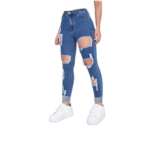 Best Selling Street Vintage Streetwear Destroyed <strong>Light</strong> <strong>Wash</strong> Baggy Straight Leg Ripped <strong>Women's</strong> <strong>Jean</strong> Customized Brand From BD - Product Image 6