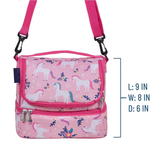 Sacs isothermes personnalisables Wilson, boîte à lunch isolée en tissu Oxford durable, différents motifs de dessins animés, sac à repas en polyester - Product Image 4