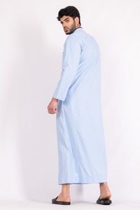 <b>Men</b> Juba Islamic Traditional Long Robe Comfortable Muslim Clothing Modest Loose Fit Breathable Material - Product Image 2