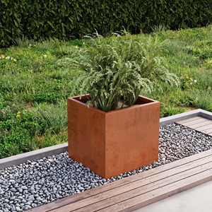 Jardinière en métal minimaliste, pot de plante décoratif élégant, pour l'intérieur et l'extérieur, pour la maison, le balcon, le salon, le bureau - Product Image 5