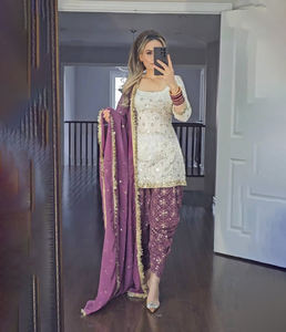 Traje Pakistaní Más Vendido para Mujer, Especial para Eid Ramzan, Salwar Kameez, Pantalón Estilo Dhoti, Listo para Usar, Tradicional Indio - Product Image 1