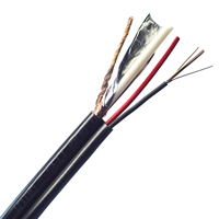 Cable Coaxial Integrado con Alimentación, Suministro de Fábrica, Cable para Cámara de Seguridad con Revestimiento de PVC