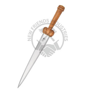 Couteau Viking Seax en acier à haute teneur en carbone forgé à la main, lame de 10 pouces, manche en bois et laiton, finition polie, ambidextre, couteau multi-usages - Product Image 1