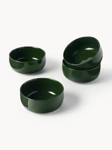 ชามเซรามิกสีเขียวมรกตทรงกลมทันสมัย เงางาม ทนทาน ปลอดภัยสำหรับอาหาร เหมาะสำหรับสลัด ของว่าง และซุป - Product Image 3