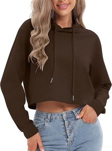 Luxury Heavyweight Cropped Hoodie 400GSM <b>Thick</b> <b>Fleece</b> Blank Crop Top Sweatshirt Boxy Fit Drop Shoulder Streetwear Women Pullover - Product Image 5