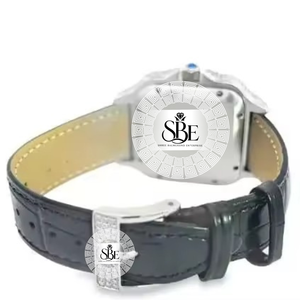 Montre de luxe carrée à diamants pour homme, design simple, mouvement ETA, étanche, style professionnel élégant, prix réduit - Product Image 3