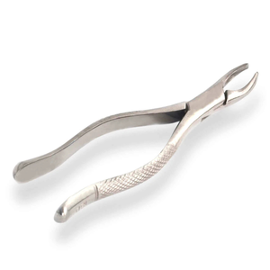Forceps d'extraction dentaire # Instrument d'extraction manuel des molaires supérieures en acier inoxydable chirurgical 18D, poignée ergonomique, CE - Product Image 1