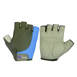 Unisex Cycling Racing Gloves Breathable Half-Finger Leather Polyurethane Coated with Reflect <b>Light</b> for <b>Outdoor</b> Riding & Cycling - Product Image 5