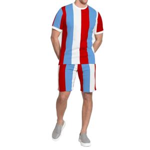 Vêtements avec logo personnalisé de différentes couleurs Ensemble short en coton personnalisé avec logo Ensembles deux pièces pour hommes - Product Image 1