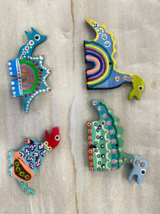 Adornos de Peces de Madera Tallada Coloridos y Sostenibles, Mini Decoraciones Colgantes de Animales Marinos, Manualidades DIY, Regalo, Venta al por Mayor - Product Image 2