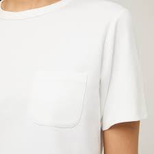Printed T Shirt Pocket Design Womens Short Sleeve Urban Fashion High Street Wear <b>Comfortable</b> Lady Tee - Product Image 1