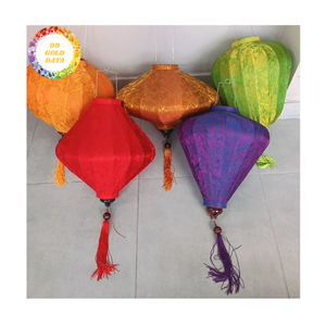 Linternas de seda hechas a mano, linternas de bambú y seda, iluminación colgante para balcón, patio, jardín, linternas de seda de Vietnam - Product Image 6