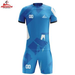 Custom Logo Soccer Uniforms for Sports Wear quick dry breathable Professional polyester <b>material</b> Men's Soccer Uniform - Product Image 6