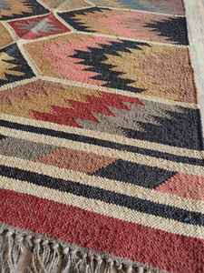 Alfombras Kilim Tejidas a Mano, Ecológicas, de Yute y Lana para Sala de Estar y Dormitorio - Product Image 2