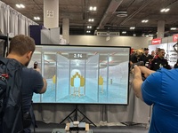 Máquina de Juego Interactiva de Caza con Láser, Simulador Realista de Disparos con Pistola para Centros Deportivos y Salas de Juegos Interiores