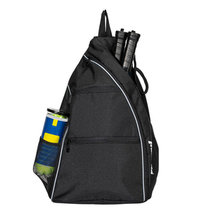 Sac de raquette matelassé en nylon imperméable personnalisable de qualité supérieure 50-70L, sac à dos de sport à bandoulière pour équipement de tennis, squash et pickleball - Product Image 3