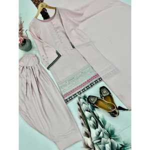 Ensemble haut et pantalon fantaisie pour femme Dupatta avec travail de séquence brodé - Product Image 2