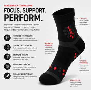 Black 3D pattern athletic compression <b>socks</b> <b>Grip</b> <b>socks</b> for sports Sweat absorbent running <b>socks</b> Breathable hiking <b>socks</b> - Product Image 6