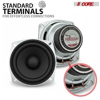 Paire de subwoofers 5 cœurs de 4 pouces 200W pour voiture, 4 ohms, basses profondes, haut-parleur de remplacement