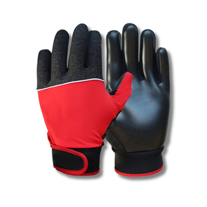 <b>Full</b> Finger Latex Gloves Black Red Non <b>Slip</b> Outdoor Unisex All Seasons Casual Sports Wear Adjustable Wrist Strap Lightweight - Product Image 5