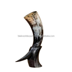 Buffalo Viking Corne à boire de table Taille personnalisée Blanc Noir Couleur Moderne Élégant Corne Viking Falak World Export - Product Image 6