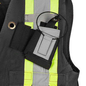 Gilets de sécurité pour hommes, uniforme d'hiver pour agents de sécurité, gilet haute visibilité décontracté avec logo, 100% coton, vêtements de travail pour la construction - Product Image 4