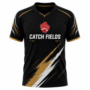 Camiseta de Fútbol de Manga Corta para Hombre, Cuello en V, Estampado Sublimado, Poliéster que Absorbe la Humedad, Corte Atlético, Ropa Deportiva para Adultos - Product Image 5