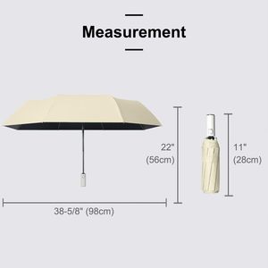 2025 Parapluie de voyage à ouverture et fermeture automatiques personnalisé Parapluie de soleil et de pluie à trois plis coupe-vent avec logo Add-On - Product Image 1