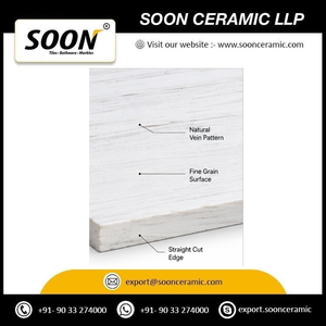 SOON CERAMIC Marbre Calcite Poli INDIAN LASA-2 Écologique Imperméable Grande Dalle Design Contemporain Revêtement Mural et de Sol - Product Image 2