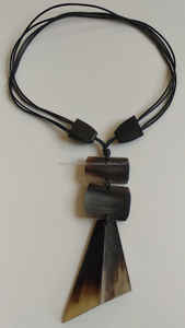 สร้อยคอฮอร์นวินเทจเรียมแฮนด์เมดทันสมัยพร้อมโซ่ลูกปัดเพชรรูปสมอที่ทันสมัยของขวัญสำหรับทุกเพศจากผู้ผลิต - Product Image 3