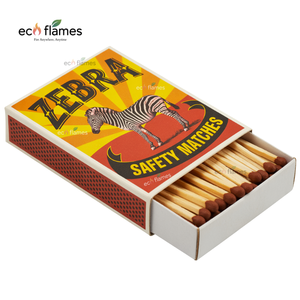 Palo de cartón de marca personalizado, impresión ecológica de cerillas de seguridad, fabricante de la India, caja de 40 piezas, venta al por mayor, Exportación doméstica a granel - Product Image 5