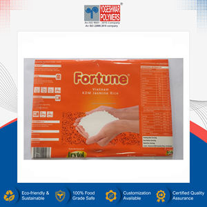 Sacs d'emballage pour riz à scellage central de qualité supérieure, de qualité alimentaire, très demandés, avec logo personnalisé, du fabricant indien YOGESHWAR POLYMERS - Product Image 2