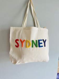 Bolso de mano de yute con asa de cuerda, bolso de hombro con parche de chenilla, patrón Sunny Days, bolso de playa, bolso de compras para mujer, bolsa de supermercado de tela de lino - Product Image 4