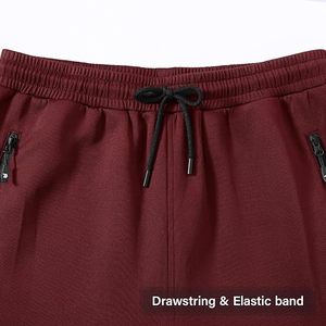 Conjunto Deportivo para Hombre, Gris Granate, Ecológico, Talla Grande, Corte Holgado, Sudadera con Cierre Completo y Pantalones, Transpirable y Ligero - Product Image 4