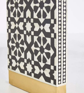 Table basse en os incrusté de style Art déco indien, avec taille et design personnalisables, table de luxe - Product Image 4