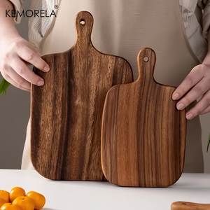 Ensemble de planches à découper en bois de bambou avec logo personnalisé, planche à découper rectangulaire antidérapante, épaisseur 20 mm, passe au lave-vaisselle, pièce unique - Product Image 4