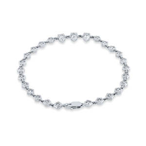 Diamond Bezel <b>Set</b> Bracelet & <b>Bangle</b> Premium Product Category - Product Image 4