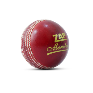 Pelota de Cricket de Cuero Rojo ZAP Sports Monster - Pelota de Entrenamiento Profesional Ambidiestra, Cosida a Mano y Duradera para Uso en Exteriores - Product Image 4