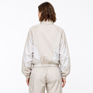 Conjuntos de Chaqueta y Pantalones Deportivos de Nailon Beige Personalizados al por Mayor, Chaquetas Ligeras de Estilo Urbano Y2K, Chaquetas OEM para Hombre - Product Image 2